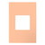 Legrand - AWP1G2PY - One-Gang-Plus Screwless Wall Plate with Microban - adorne - Peachy