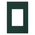 Legrand - AWP1G3EG - One-Gang Screwless Wall Plate with Microban - adorne - Evergreen