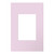 Legrand - AWP1G3RA - One-Gang Screwless Wall Plate with Microban - adorne - Rosa
