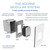 adorne Two-Gang Screwless Wall Plate with Microban (AWP2GPY)