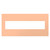 Legrand - AWP5GPY - Five-Gang Screwless Wall Plate with Microban - adorne - Peachy