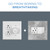 adorne Six-Gang Screwless Wall Plate with Microban (AWP6GRA)