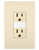 Legrand - NTL885TRLACC6 - 15A Tamper-Resistant Outlet with Night Light - radiant - Light Almond
