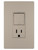 Legrand - RCD38TRNICC6 - Single Pole/3-Way Switch with 15A Tamper-Resistant Outlet - radiant - Nickel