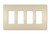 Legrand - RWP264LA - Four-Gang Screwless Wall Plate - radiant - Light Almond