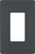 Legrand - RWP26GCC6 - One-Gang Screwless Wall Plate - radiant - Graphite