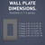 radiant One-Gang Screwless Wall Plate (RWP26GCC6)