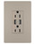 Legrand - TM826USBNICC6 - 15A Tamper-Resistant USB Outlet - radiant - Nickel