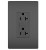 Legrand - TR26352RBK - Spec Grade 20A Tamper-Resistant Receptacles - radiant - Black