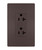 Legrand - TR26352RDBCC6 - Spec Grade 20A Tamper-Resistant Receptacle - radiant - Dark Bronze