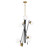 George Kovacs - P359-618-L - LED Foyer Pendant - Alluria - Weathered Black With Autumn Gold