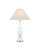 Currey and Company - 6000-1066 - Two Light Table Lamp - Classico - White/Clear/Polished Nickel