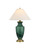 Currey and Company - 6000-1070 - One Light Table Lamp - Claude - Green/Antique Brass