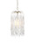 Currey and Company - 9000-1334 - One Light Pendant - Glen Arbor - White/Contemporary Silver Leaf/Contemporary Silver