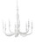 Currey and Company - 9000-1340 - Eight Light Chandelier - Ludwig - Gesso White