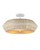 Currey and Company - 9000-1346 - Three Light Semi-Flush Mount - Antibes - Bleached Natural/Snow White/White