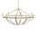 Currey and Company - 9000-1352 - Eight Light Chandelier - Barrington - Cream/Brushed Brass