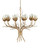 Star Magnolia Ten Light Chandelier (9000-1359)