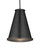 Currey and Company - 9000-1367 - One Light Pendant - Seafarer - Matte Black/Clear