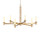 Currey and Company - 9000-1369 - Six Light Chandelier - Marcelo - Natural/Antique Brass/White