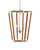 Currey and Company - 9000-1376 - Three Light Chandelier - Boyd - Natural/Polished Nickel