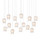Currey and Company - 9000-1407 - 15 Light Pendant - Polpo - White/Silver