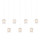 Currey and Company - 9000-1410 - Seven Light Pendant - Polpo - White/Silver