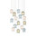 Currey and Company - 9000-1421 - 15 Light Pendant - Polpo - Blue/Green/White/Silver
