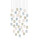 Currey and Company - 9000-1424 - 36 Light Pendant - Polpo - Blue/Green/White/Silver
