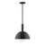 manufacturer_finish:Black|manufacturer_glass:6 inch White Opal Glass Globe|light_source:Incandescent or LED equivalent|light_output:Unspecified|color_temperature:Unspecified|cri:Unspecified