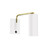 manufacturer_finish:White w/Brushed Brass|light_source:Incandescent or LED equivalent|light_output:Unspecified|color_temperature:Unspecified|cri:Unspecified