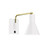 manufacturer_finish:White w/Brushed Brass|light_source:Incandescent or LED equivalent|light_output:Unspecified|color_temperature:Unspecified|cri:Unspecified