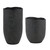 Uttermost - 18324 - Vases Set/2 - Komorebi - Matte Black