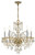 Crystorama - 1005-PB-CL-MWP - Five Light Chandelier - Traditional Crystal - Polished Brass