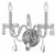 Crystorama - 1032-CH-CL-S - Two Light Wall Sconce - Traditional Crystal - Polished Chrome