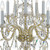 Traditional Crystal Ten Light Chandelier (1130-PB-CL-MWP)