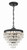 Crystorama - 130-MK - Three Light Mini Chandelier - Calypso - Matte Black