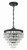 Calypso Three Light Mini Chandelier (130-MK)