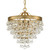 Crystorama - 130-VG - Three Light Mini Chandelier - Calypso - Vibrant Gold
