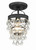 Crystorama - 131-MK_CEILING - One Light Semi Flush Mount - Calypso - Matte Black