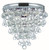 Crystorama - 135-CH - Three Light Flush Mount - Calypso - Polished Chrome
