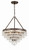 Crystorama - 136-VZ - Six Light Chandelier - Calypso - Vibrant Bronze