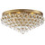 Crystorama - 138-VG - Six Light Flush Mount - Calypso - Vibrant Gold