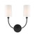 Crystorama - 2242-BF - Two Light Wall Sconce - Sylvan - Black Forged