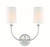 Crystorama - 2242-PN - Two Light Wall Sconce - Sylvan - Polished Nickel