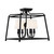 Crystorama - 2243-BF - Four Light Semi Flush Mount - Sylvan - Black Forged