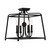 Crystorama - 2243-BF_NOSHADE - Four Light Semi Flush Mount - Sylvan - Black Forged