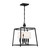 Crystorama - 2245-BF - Four Light Chandelier - Sylvan - Black Forged