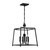 Crystorama - 2245-BF_NOSHADE - Four Light Chandelier - Sylvan - Black Forged