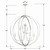 Sylvan Eight Light Chandelier (2246-PN_NOSHADE)